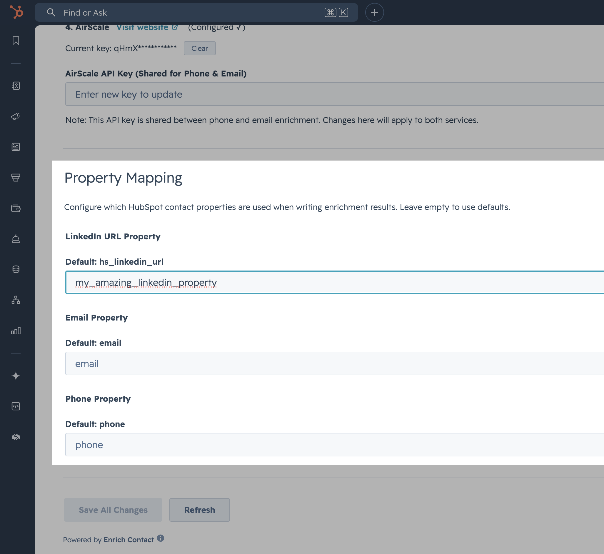 Works with your custom properties
